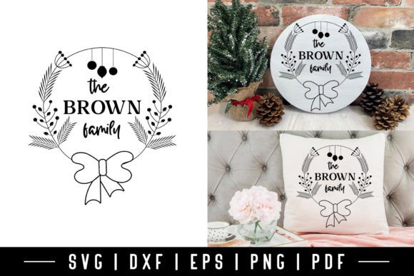 Download Christmas Family Wreath SVG Design - Family wreath svg Collection