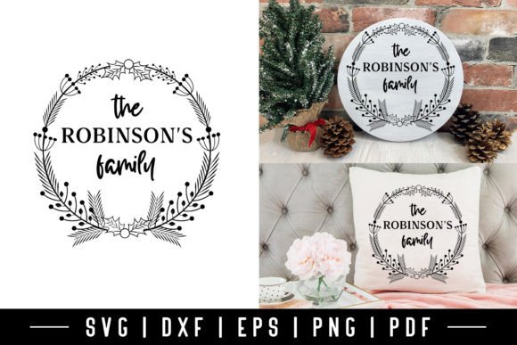 Download Christmas Family Wreath SVG Design - Family wreath svg Collection