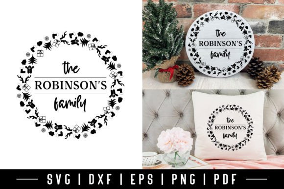 Download Christmas Family Wreath SVG Design - Family wreath svg Collection