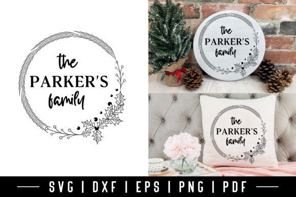 Download Hand Drawn Christmas Family Wreath SVG - Family wreath svg Collection