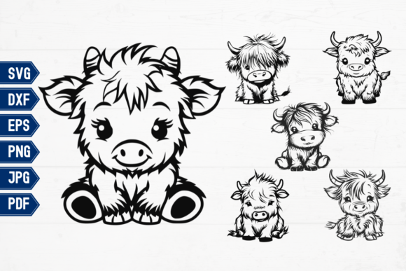 Download Highland Cow Svg Bundle Cute Cow Svg Png - Cute cow svg Collection